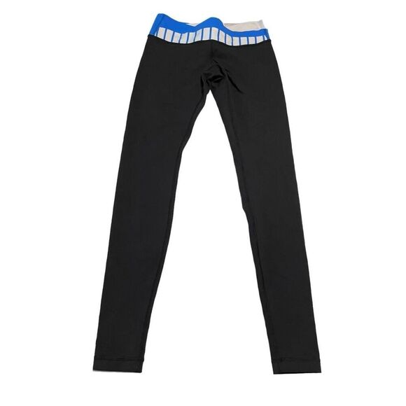 Lululemon Womens Wonder Under Black Mid Rise Workout Compression Leggings Size 4 - Picture 1 of 6